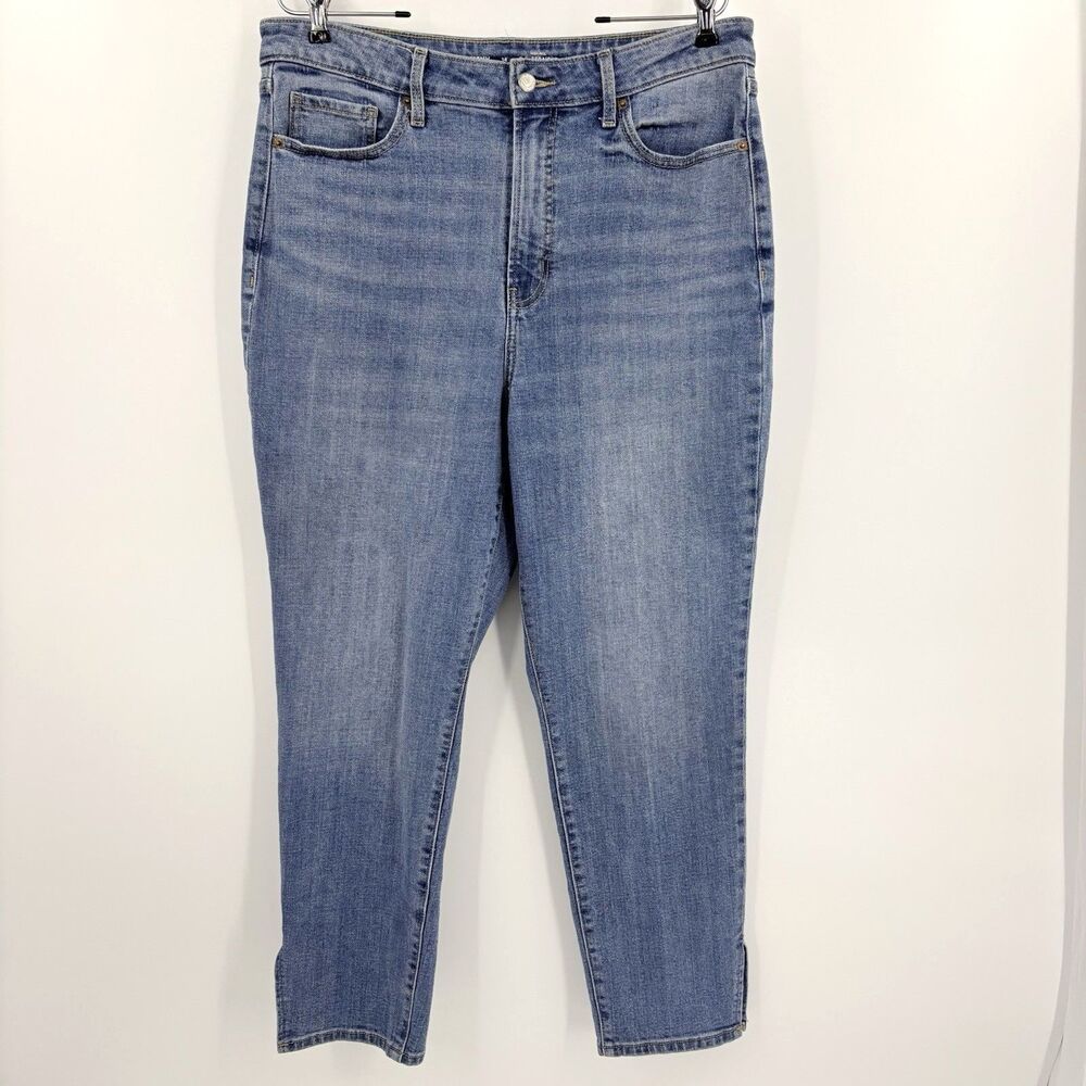 Old Navy High OG Straight Jeans Womens Size 14 Blue Western Country Basic Norm